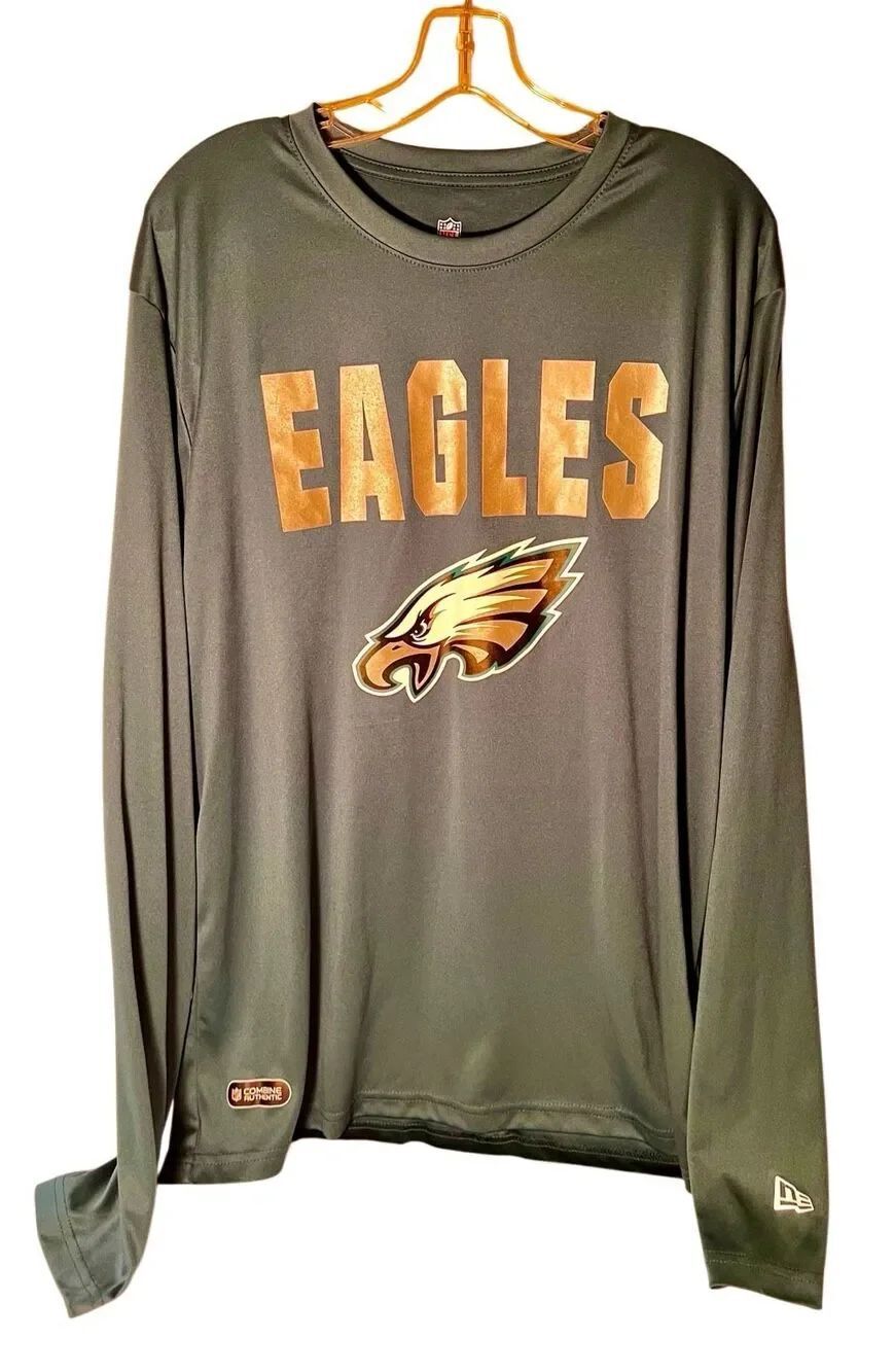 Philadelphia Eagles New Era Combine Training Long Sleeve Shirt Size XL
